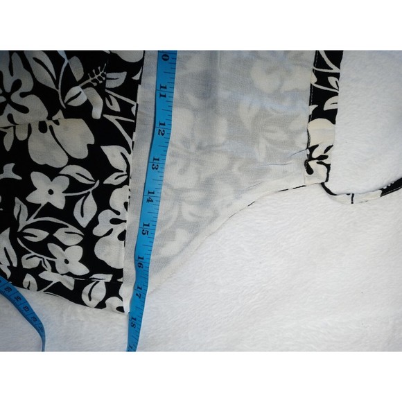 Faithfull the Brand Gaia Behati Floral Mini Dress Black White Lined Size 8/L NWT - Picture 12 of 15